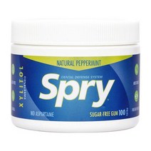 Xlear 자일러 스프라이 슈가 프리 껌 내추럴 페퍼민트 100 개입 Spry SugarFree Gum Natural Peppermint 100 Pieces 무설탕 자일리톨, 1개, 108g