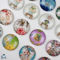 [바보사랑] 율아트 민화 냉장고 자석 15종 현관문 마그넷, 디자인:11.분홍화조도