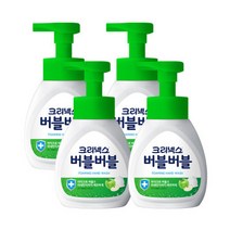 크리넥스 버블버블 핸드워시 퓨어애플 250ml 4개, 크리넥스 버블버블 핸드워시 퓨
