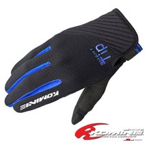코미네 오토바이 여름장갑 바이크 메쉬 글러브 보호대 GK-185 BLACK-BLUE, XS