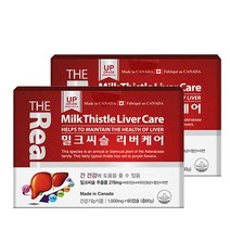 더리얼 밀크씨슬 리버케어 1000mg x 60캡슐 x 2박스, 1세트, 60정