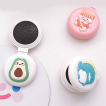 PKFARM [ 3개 세트 ] 귀여운 캐릭터 접이식 휴대용 미니 거울 빗 세트, 1세트(3P), 색상랜덤발송