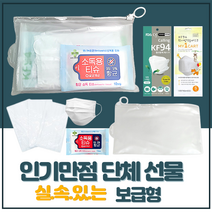 개업선물 홍보용선물 방역세트 보급형 방역키트마스크 소독티슈 단체기념품, 2 TYPE