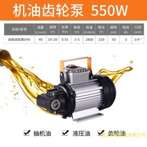 상업용 550W 1100W 전기 유압 오일 펌프 220V, 550W 오일 기어 펌프