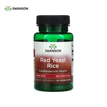 스완슨 홍국쌀 레드이스트라이스 60정 베지 캡슐 RedYeastRice 홍국균 누룩곰팡이