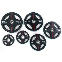 4홀 아이언불 중량원판 블랙 2.5kg 5kg 10kg 15kg 20kg (1개씩판매), 20kg1개