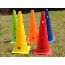 높이 뛰기 허들 Football Training Windbreak Obstacles Hurdle Rack Sign Tube Roadblock Triangle Cone Basket, 02 빨간