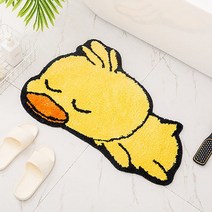 출입문 매트리스 입주민 매트리스 침실 입구 카펫 화장실 욕실 만화 흡수 미끄럼 방지 매트리스 목욕 발 매트리스, 오리와 오리, 40CMx60CM(캐시미어 모조 두께)
