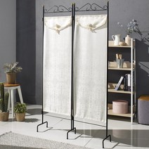 해피데이 2단 철제 파티션, 검정, 1개