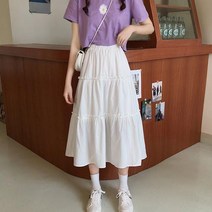 간지난다 여성용 베베디 플레어 롱치마