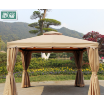 야외 파고라 가제보 원두막 캐노피 오두막 천막 지붕 커튼, 11 커튼(3.5X3.5M)