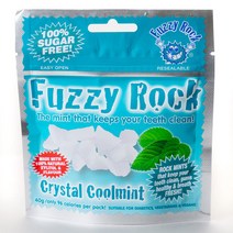 Fuzzy Rock 퍼지락 자이리톨 크리스탈 무설탕 사탕 캔디 쿨민트 40g 10팩