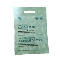 1 30ml e 1US FL OZ Beginnings by Hask 영양 코코넛 오일 컨디셔닝 트리트먼트로 만든 모든 모발 유형에 보습 및 활력을 불어넣습니다
