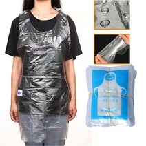 일회용 앞치마 독립 클리어 아트 방수 성인 어린이 그림 파티 요리 가사 피크닉 DIY 공예 10 개, [01] 10pcs, [01] Adult 95x60cm, 10개