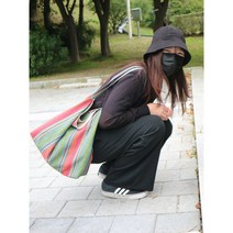 바실 핸드메이드 / 보헤미안스타일 린넨 빅호보백