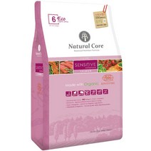 네츄럴코어 전연령 생선 에코6 센시티브 솔루션 애견사료, 연어, 6kg