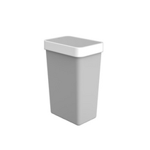 프라템 플랫 원터치 사각 휴지통 10L, 그레이, 2개
