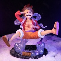 애니메이션 원피스 피규어 루피 기어 5 액션 썬갓 니카 17cm PVC 조각상 소장 모델 인형 완구, with box 2