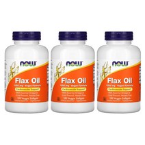 나우푸드 플렉스 오일 아마씨유 아마오일 1000mg 120정 x 3병