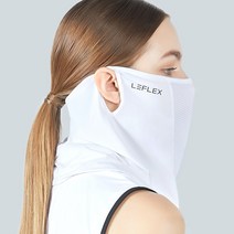 르플렉스 자외선차단 uv 골프 얼굴 햇빛가리개 여름용 안면 스포츠 마스크, 화이트