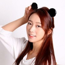 [S]깜찍이 미키머리띠 (블랙), 핑크