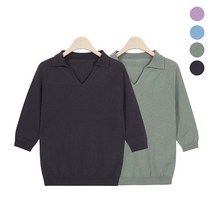 라이브온 홀가먼트 메리노울 실크 카라 니트 4종 택1