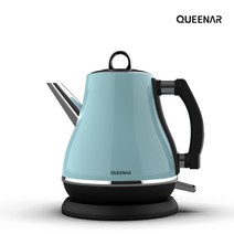 [퀸나] 로엘 커피 드립 포트 MHDP-7000 [전기포트/무선주전자/분유포트/온도조절/원터치/LED/차망/보온], 블루