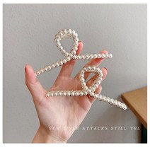 더 봄봄 합금 헤어 핀 업스타일 클립, 합금모조진주, 가로11.5cm/세로5cm/무게0.04kg