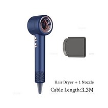 리프리스 슈퍼 개인 헤어 케어 스타일링 음이온 도구 일정한 전기, Navy Blue 1 Parts, 한국 플러그