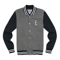 DRIFE WEEKEND STADIUM JACKET-GREY/네이비