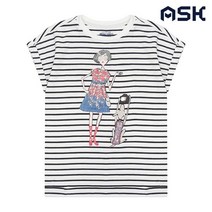 에스크 주니어 여아 캐릭터 포인트 스트라이프티