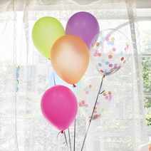 파티스토어 풍선 7p 풍선묶음 _ 파티풍선 생일파티꾸미기, 풍선 7p (네온형광)