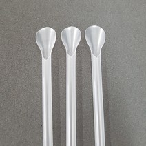 스푼빨대 6mm 20cm 벌크포장 투명 (500개), 500개, 500개