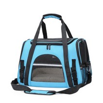 dog cat Backpack carrier bag 휴대용 메쉬 창 항공사 승인 small pet transport bag carrier for dogs 여행, 푸른