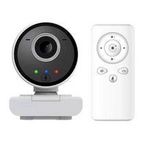 2MP 1080P 무선 PTZ 모션 감지 USB 카메라 원격 컨트롤러 웹캠 온라인 교육 회의 비디오 회의, [01] WHITE, 01 WHITE