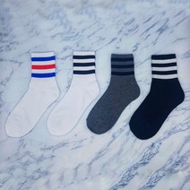 선녀와양말꾼 김종국 삼선 스포츠 농구 조거팬츠 스트릿 긴 장목 양말