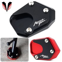 호환 수입차부품 킥스탠드 honda xrv 750 rd 07 africa twin 750 액세서리 오토바이 cnc 풋 사이드 스탠드 확장 패드 플레이트 확대, 빨간색