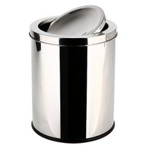 [기프트캔] 뱅뱅이 심플스윙 스텐레스 휴지통 8리터 쓰레기통, 상세 설명 참조