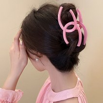 은꽃밴드 13.5cm 초대형 올림머리 집게핀 대형