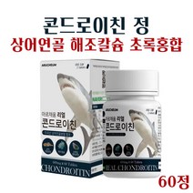 리얼 콘드로이친 600 mg 식약처 해썹 인증 관절엔 콘드로이친 정 곱 상어 연골 콘드로이친 분말 알약 효능 초록입홍합 우슬 해조칼슘 보스웰리아 함유 정제, 1달분 {사은품알약케이스)