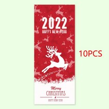 복스티커 새해 복 감사 인사 선물 포장 답례품 전통 떡 택 라벨 스티커 1030Pcs 6x15cm 메리 크리스마스 레드 블루 산타 클로스 패턴 디자인 패키지 레이블 312EA 9, 03 QY1526-10PCS