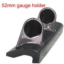 범용 디지털 게이지 2인치 52mm 레이싱 대시 보드 듀얼 트리플 게이지 포드 블랙 카본 파이버 컬러 마운트, 09 gauge holder