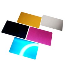 레이저 마킹기 알루미늄 카드 아노다이징 파이버기 50장판매, 금50P