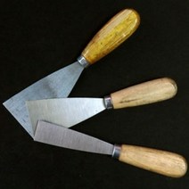 저가형 우드핸들 메탈 스크랩퍼막칼 100mm, 단일상품(UQF2896)