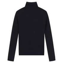 탑텐 22 FW 여성 소프트터치 슬림 골지 터틀넥 니트 NV