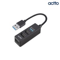 엑토 시너지 USB2.0 & 3.0허브 HUB-29 10cm 블랙, 단품