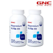 [GNC] 마그네슘 250 (120캡슐) x 2병, 단품, 단품