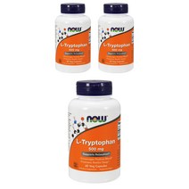 나우푸드 L-트립토판 500mg 베지 캡슐, 180정, 3개