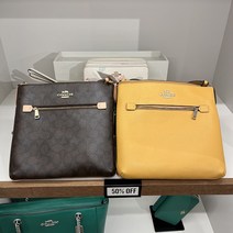 [미국직배송] 빠른배송 COACH ROWAN FILE BAG IN SIGNATURE CANVAS코치 로완 파일 크로스백 C1554 C1556호환