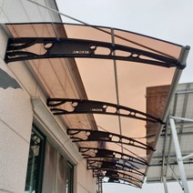 캐노픽스 1500x9900 캐노피 천막 어닝 지지대 설치 비가림막 비가림 시설, 검정틀 그린렉산